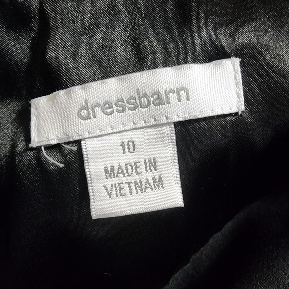 DRESSBARN Size 10 Satin Mumu Floral Paisley‎ 3/4 Sleeve Lined Midi w/ Pockets - Picture 14 of 16